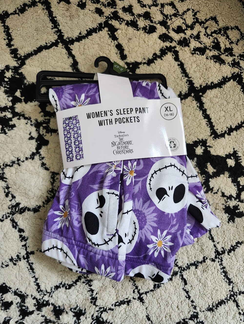 Disney The Nightmare Before Christmas Purple Women's Sleep Pant with Pockets XL